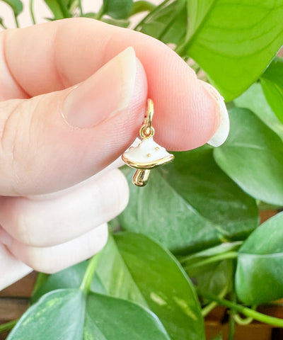 White Mushroom Charm